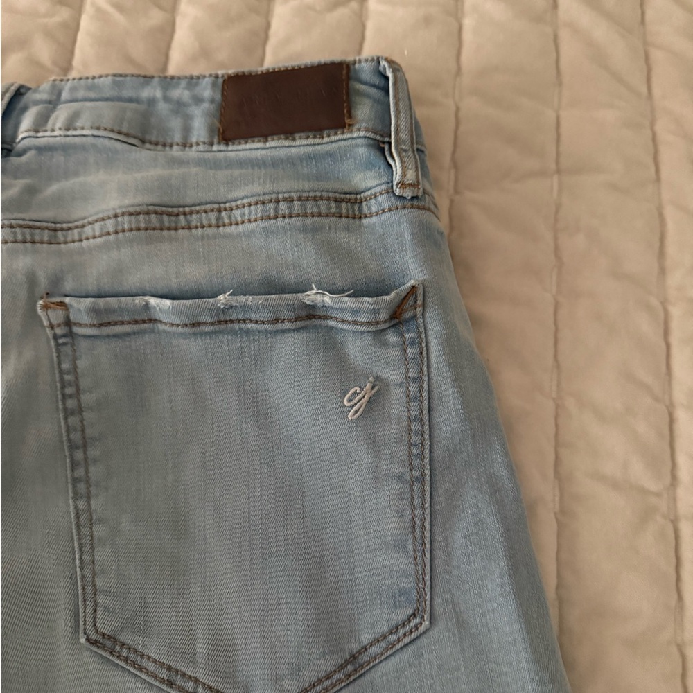 Carly Jean Los Angeles Light Blue Wide Leg Jeans